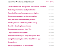Tablet Screenshot of blog.arvidandersson.se